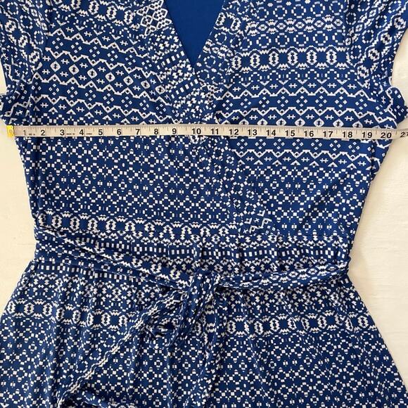 Liz Claiborne Faux Wrap Dress Womens Size XL Tie Waist Feminine Church Work - Picture 12 of 15